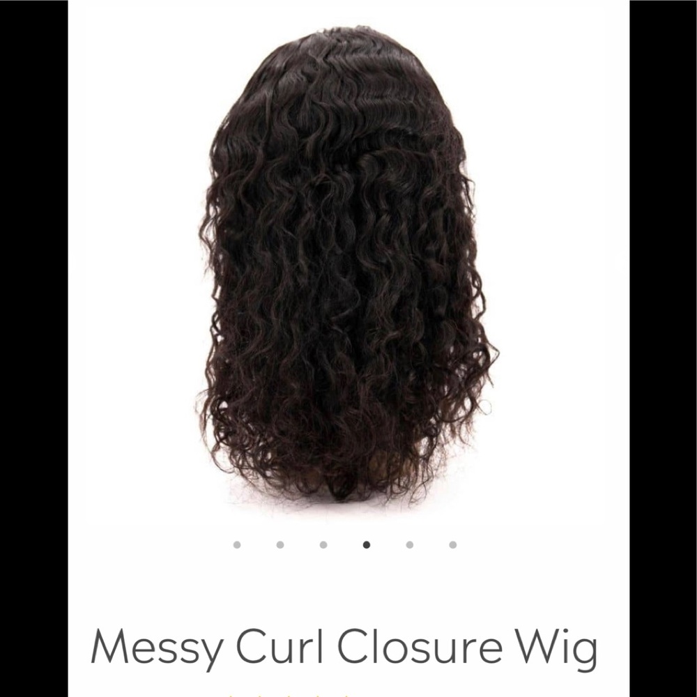 🗣22 inch messy curl wig in 1b🛍✨